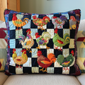 Adorable Chickens Quilted Pillow Case Gifts For Chicken Farmers Christmas Holiday