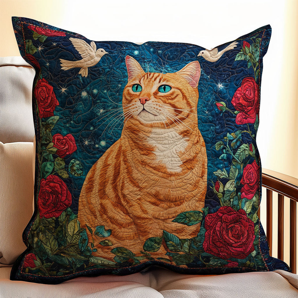 Adorable Cat Quilt Pillow Case Couch Pillow Covers Cat Gifts Funny