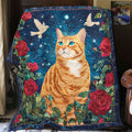 Adorable Cat Quilt Blanket Cute Cozy Blanket Cat Themed Accessories Gift Items