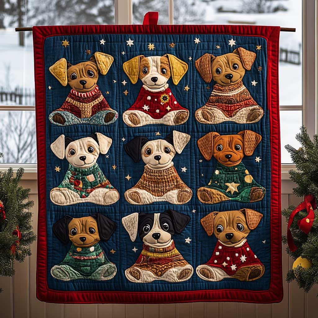 Adorable Christmas Beagle Quilt Blanket Beagle Present Ideas